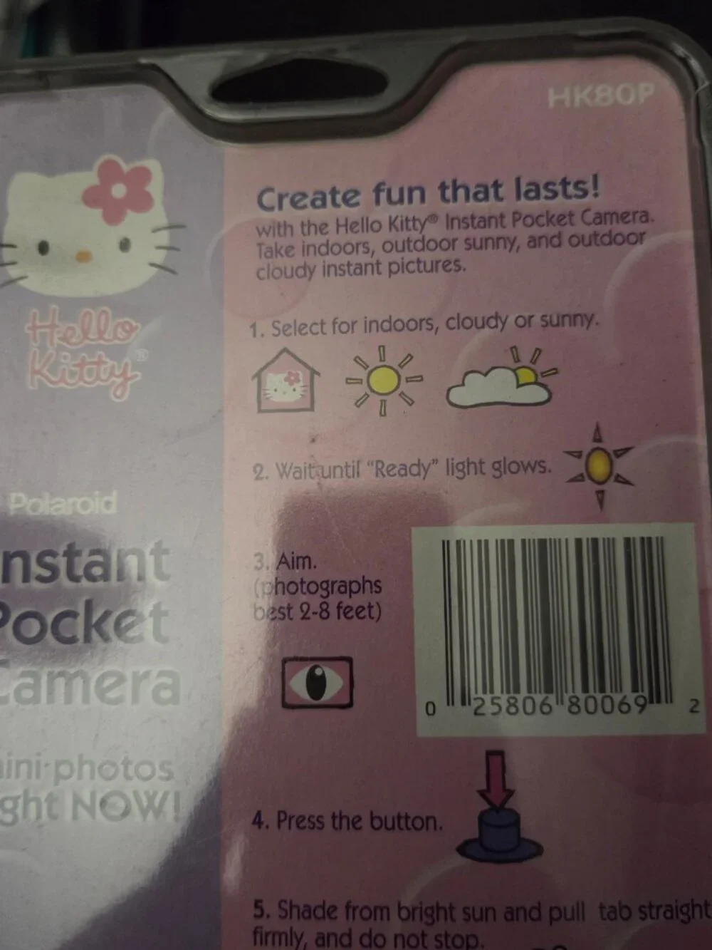 Hello Kitty Gift Bundle Polaroid Cam & Lisa Loeb Japanese CD NIB & Lunch Box!